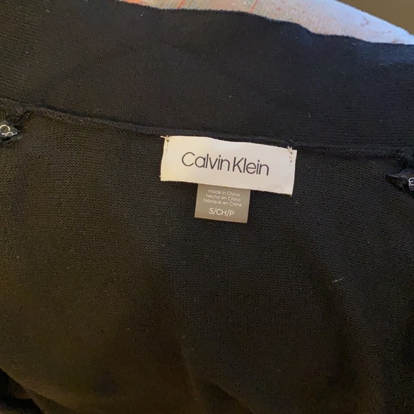 Calvin Klein women cardigan wit ruffle cuffs, size S/CH/P, color black - Picture 5 of 6